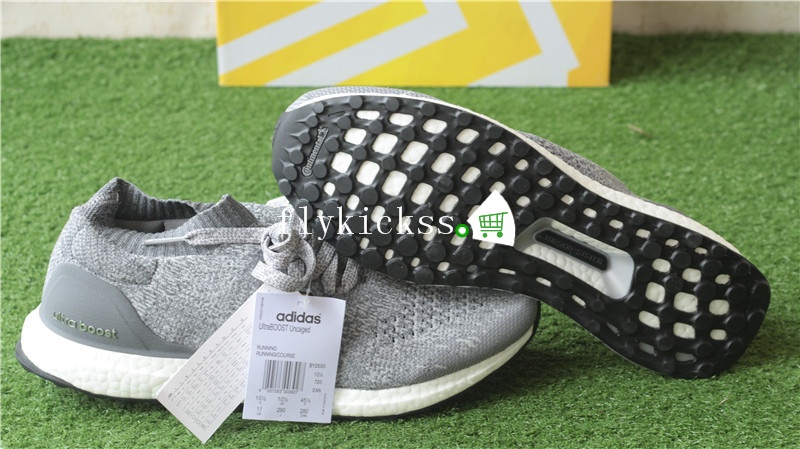 Real Boost Adidas Ultra Boost UB Uncaged Sock Grey BY2550